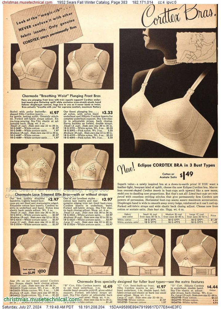 1952 Sears Fall Winter Catalog, Page 383