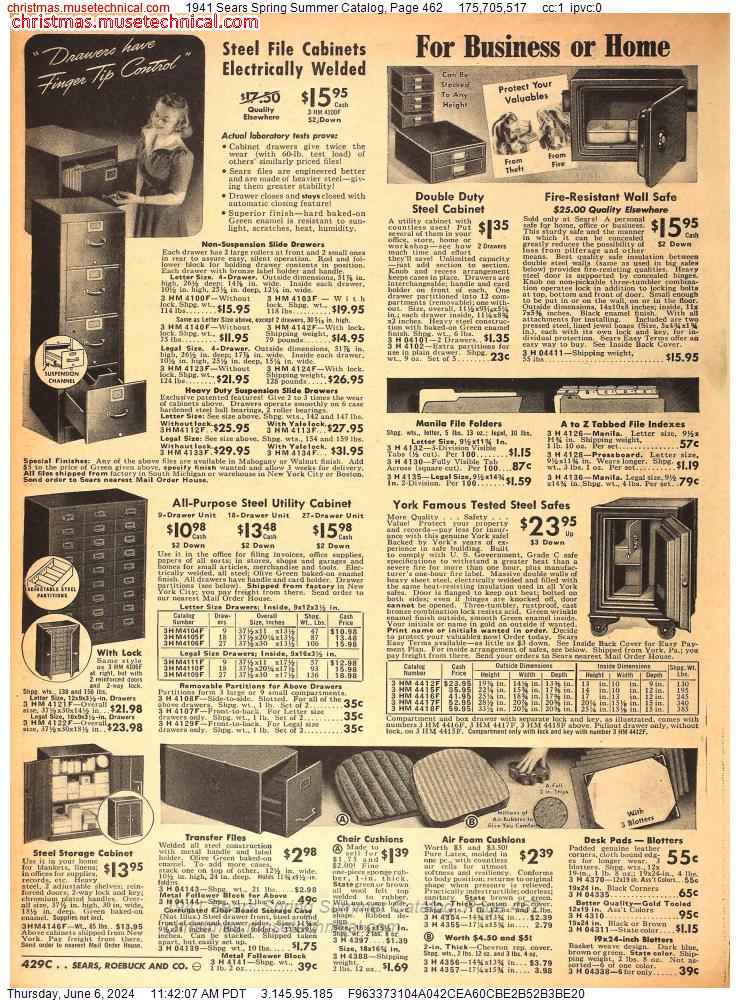 1941 Sears Spring Summer Catalog, Page 462