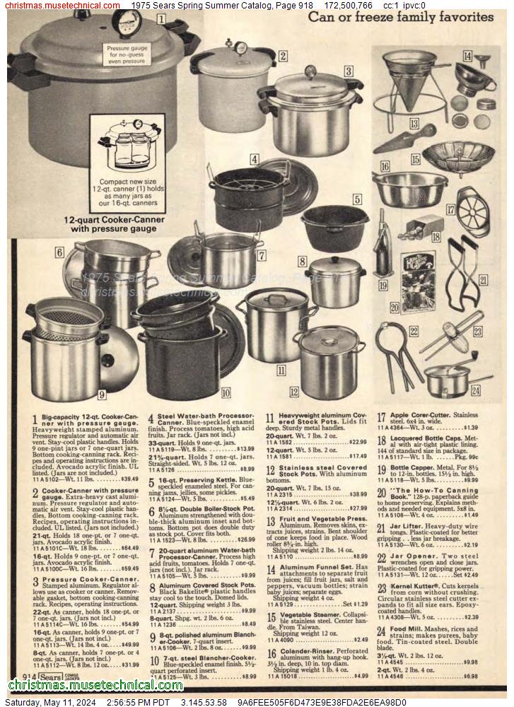 1975 Sears Spring Summer Catalog, Page 918
