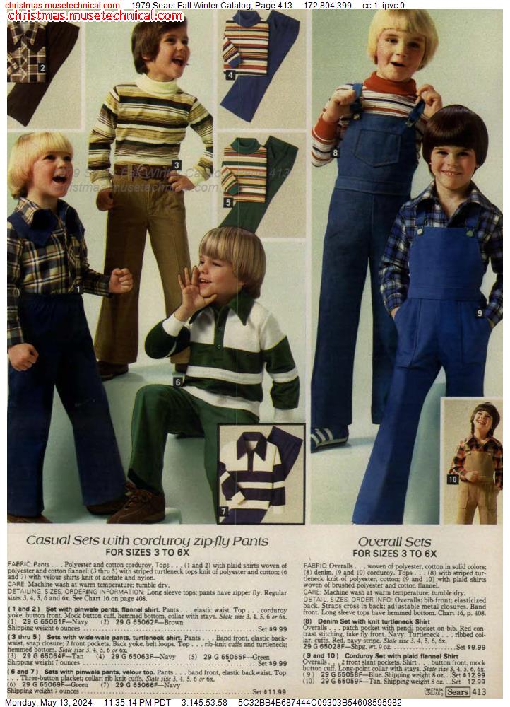 1979 Sears Fall Winter Catalog, Page 413