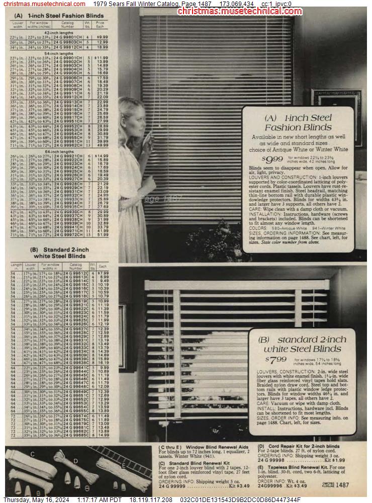 1979 Sears Fall Winter Catalog, Page 1487