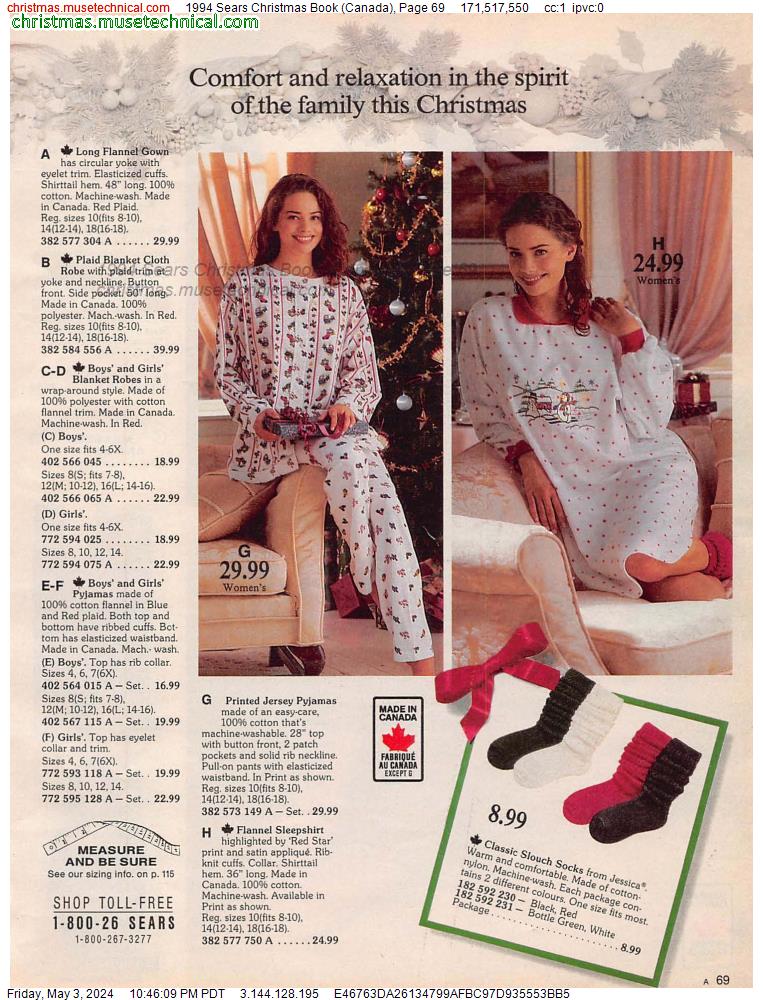 1994 Sears Christmas Book (Canada), Page 69