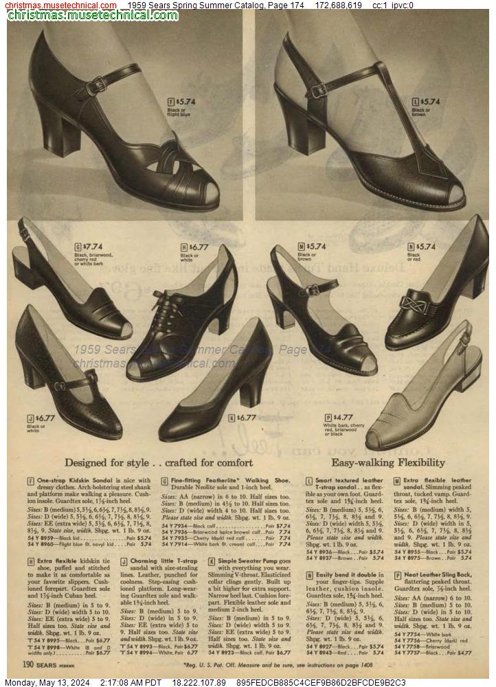 1959 Sears Spring Summer Catalog, Page 174