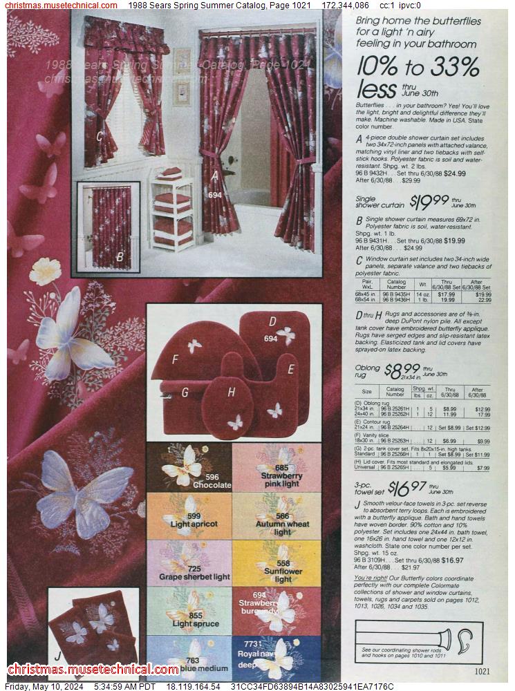 1988 Sears Spring Summer Catalog, Page 1021