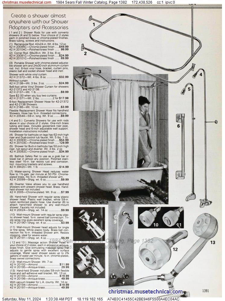 1984 Sears Fall Winter Catalog, Page 1382