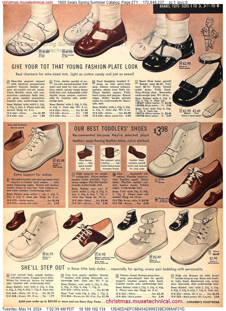 1955 Sears Spring Summer Catalog, Page 271