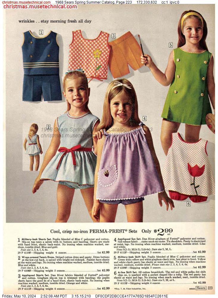 1968 Sears Spring Summer Catalog, Page 223