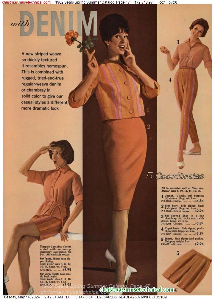 1962 Sears Spring Summer Catalog, Page 47