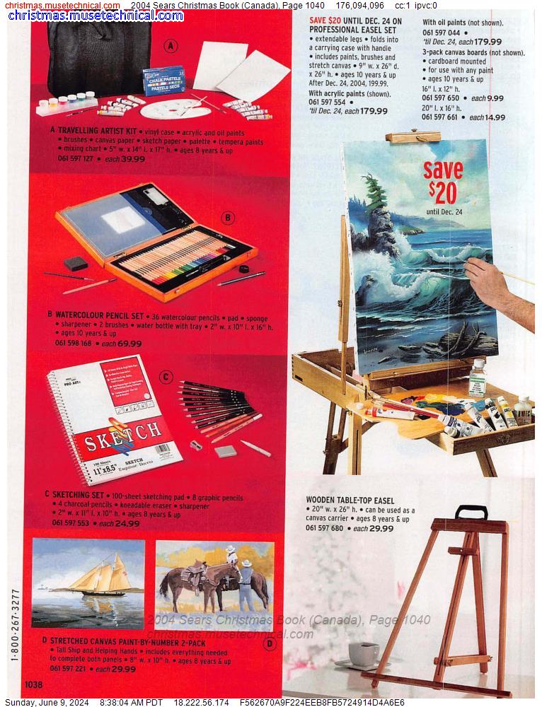 2004 Sears Christmas Book (Canada), Page 1040