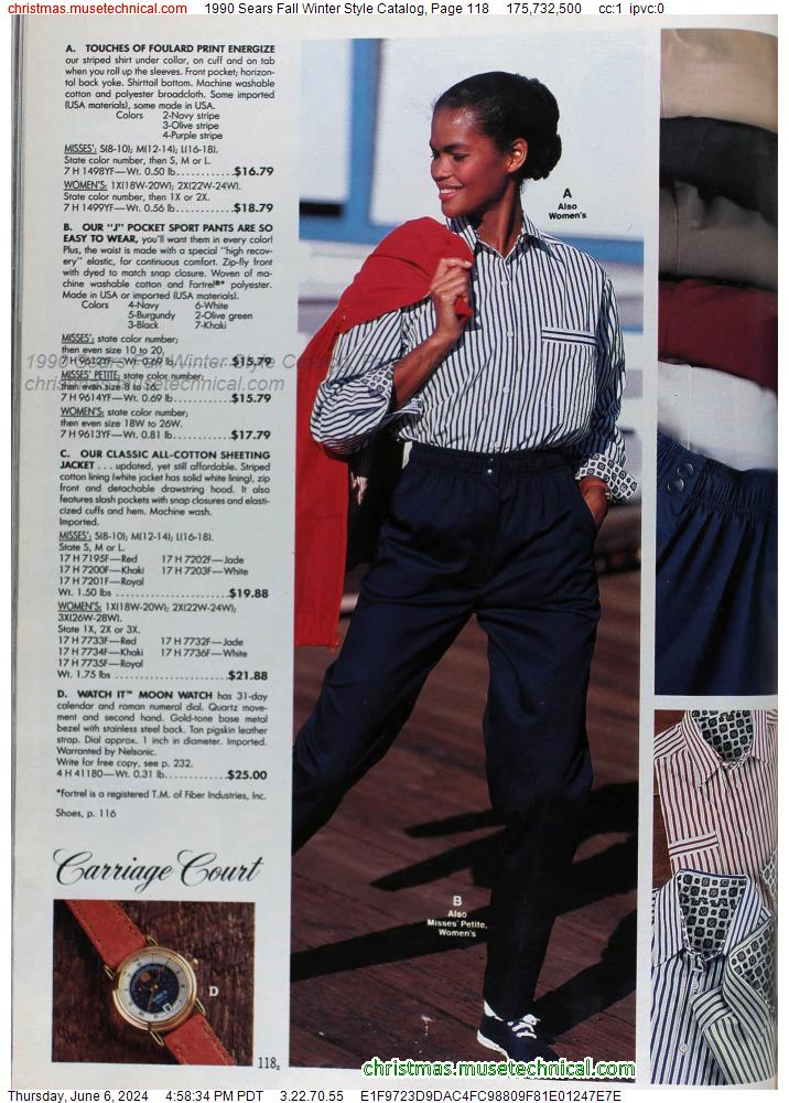 1990 Sears Fall Winter Style Catalog, Page 118