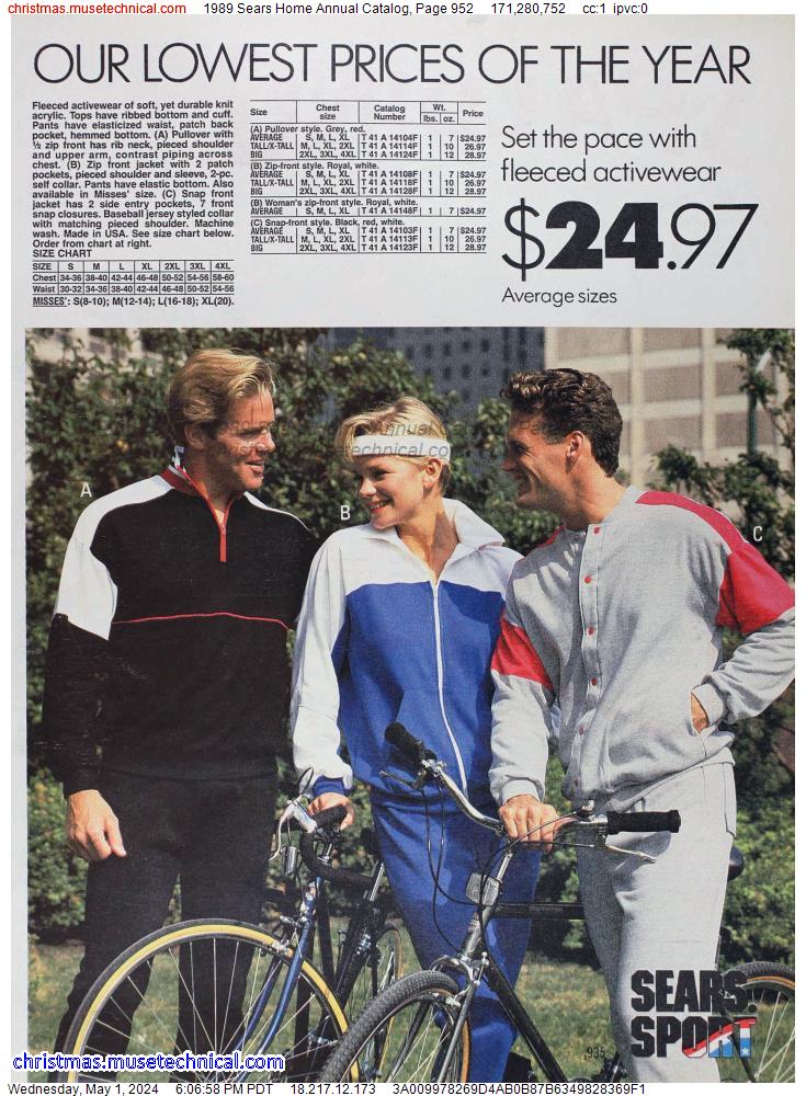 1989 Sears Home Annual Catalog, Page 952