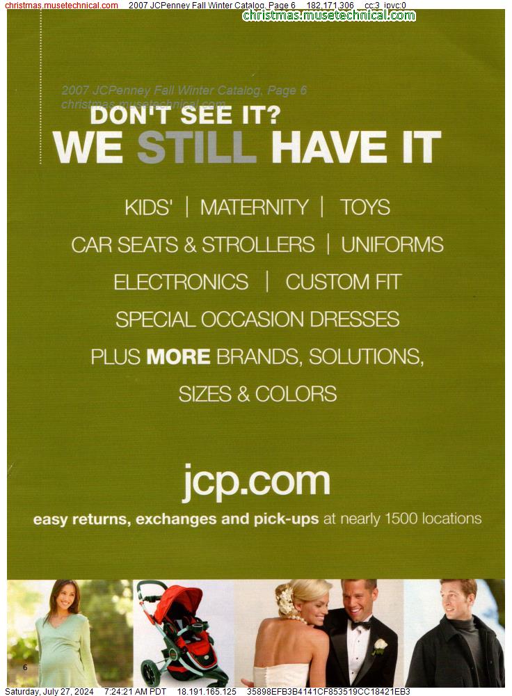 2007 JCPenney Fall Winter Catalog, Page 6