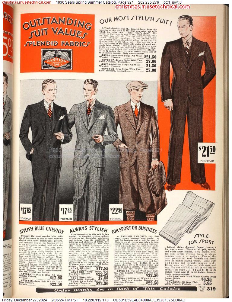 1930 Sears Spring Summer Catalog, Page 321