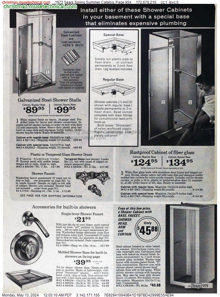 1973 Sears Spring Summer Catalog, Page 954