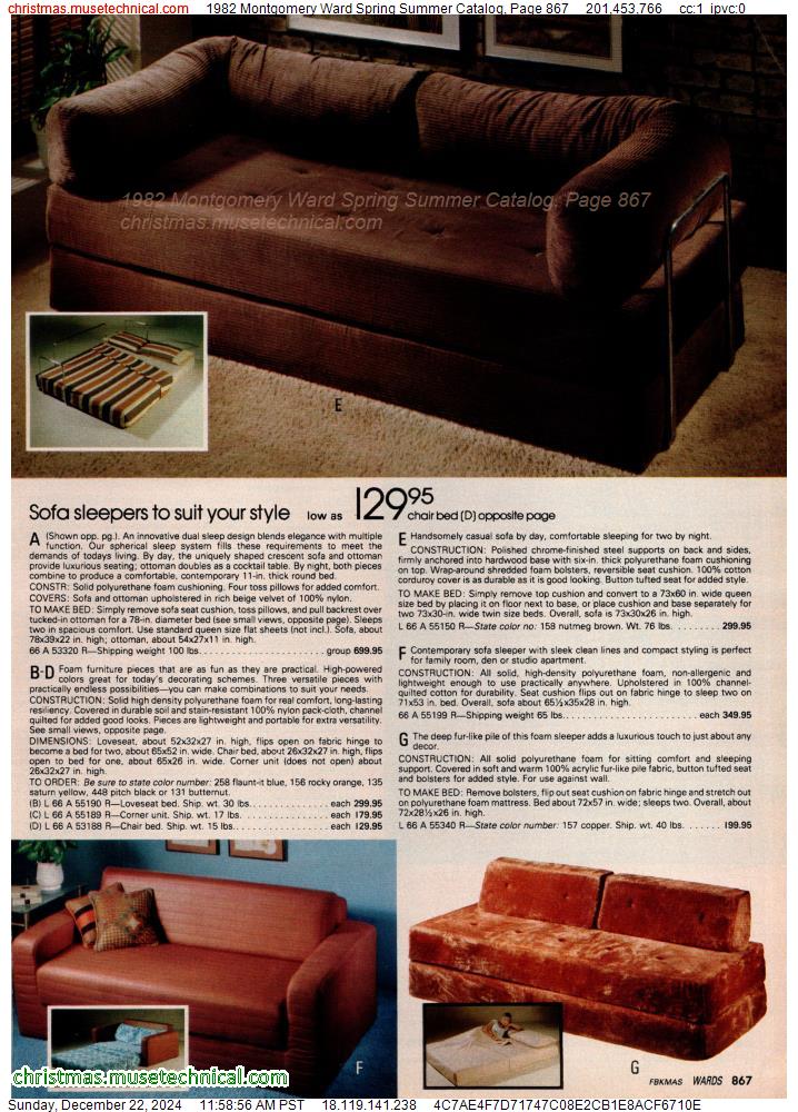 1982 Montgomery Ward Spring Summer Catalog, Page 867