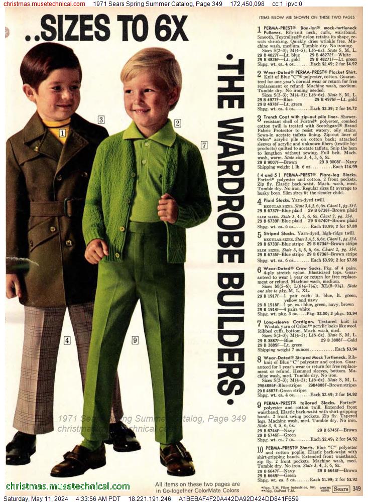 1971 Sears Spring Summer Catalog, Page 349