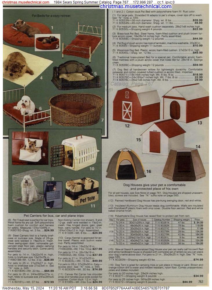 1984 Sears Spring Summer Catalog, Page 767