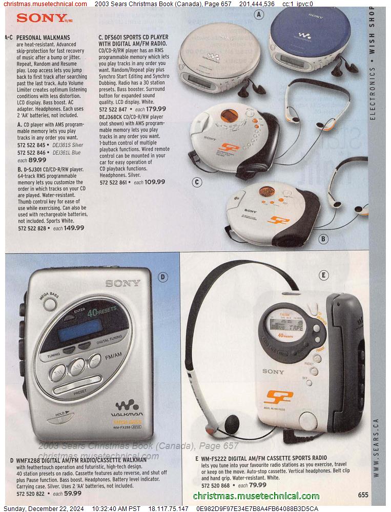 2003 Sears Christmas Book (Canada), Page 657