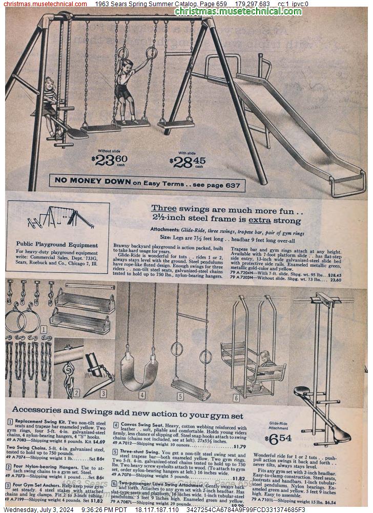 1963 Sears Spring Summer Catalog, Page 659