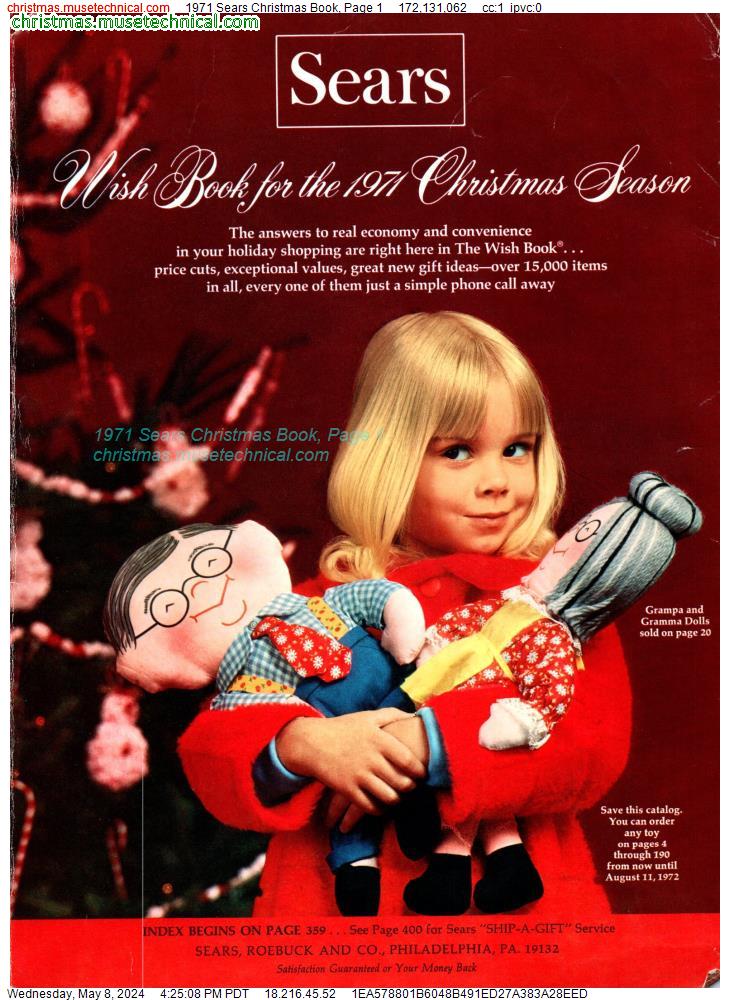 1971 Sears Christmas Book, Page 1