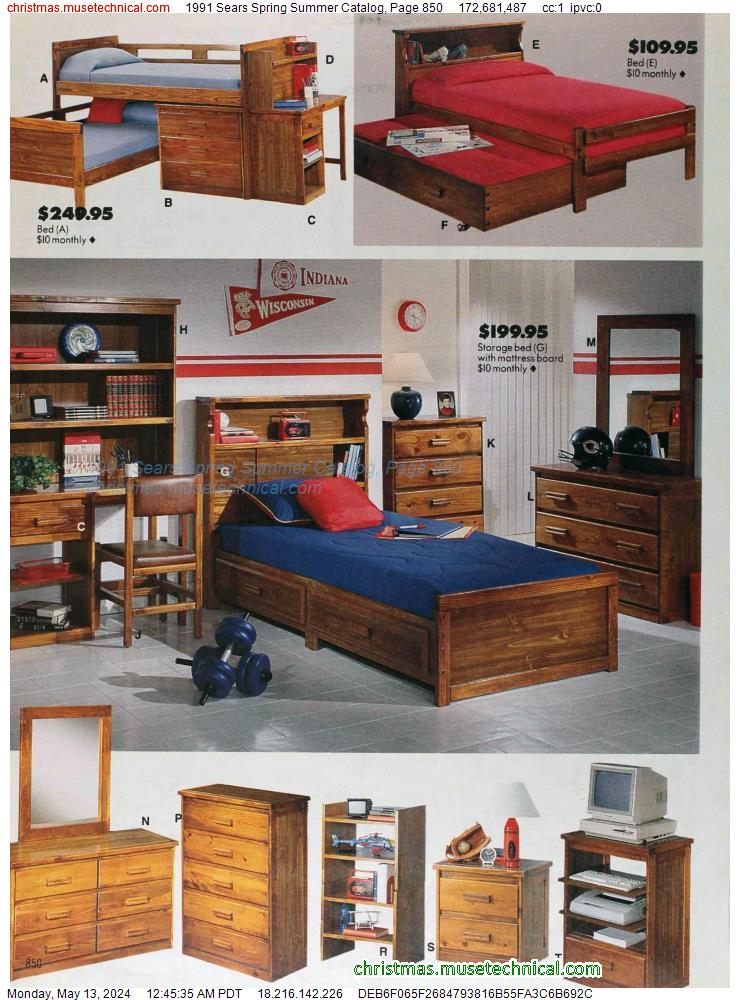 1991 Sears Spring Summer Catalog, Page 850