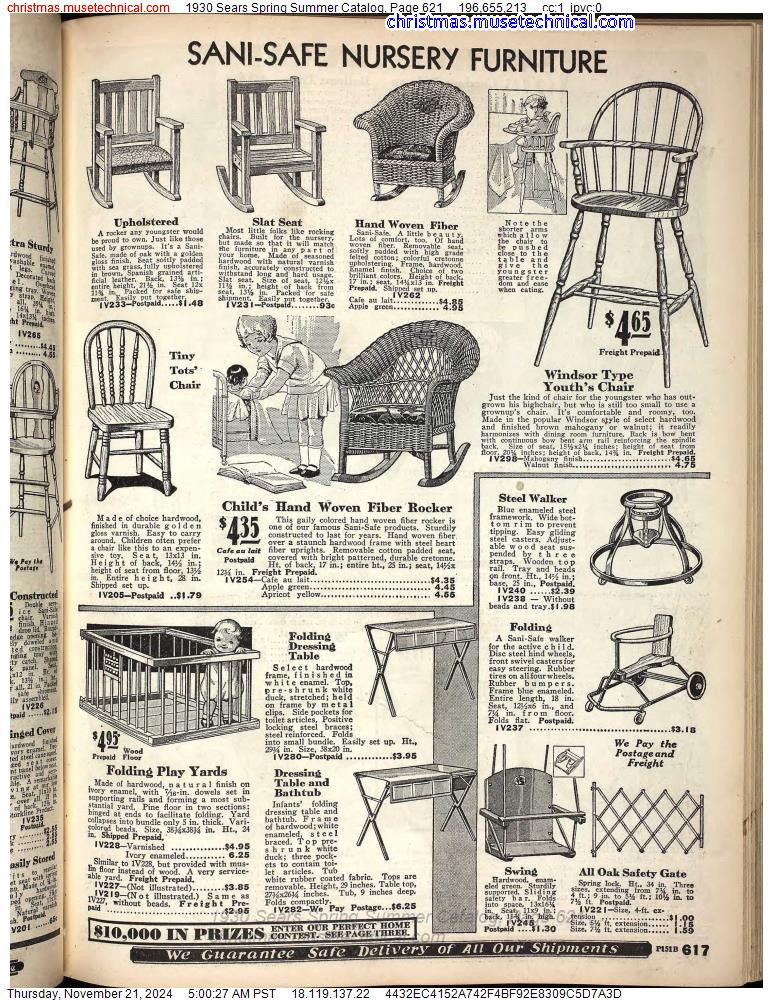 1930 Sears Spring Summer Catalog, Page 621