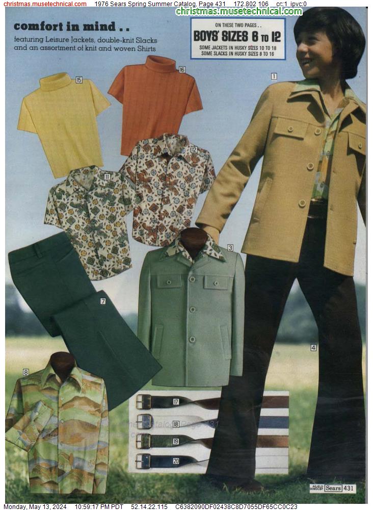 1976 Sears Spring Summer Catalog, Page 431