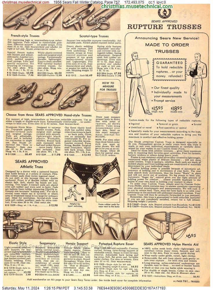 1956 Sears Fall Winter Catalog, Page 757