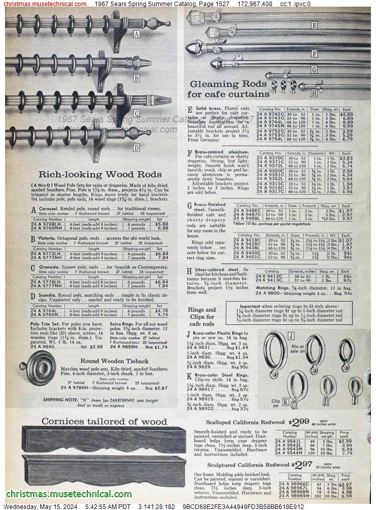 1967 Sears Spring Summer Catalog, Page 1527