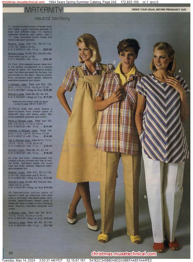 1984 Sears Spring Summer Catalog, Page 242