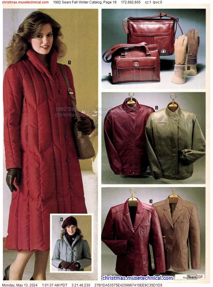 1982 Sears Fall Winter Catalog, Page 19