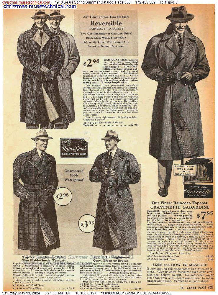 1940 Sears Spring Summer Catalog, Page 363
