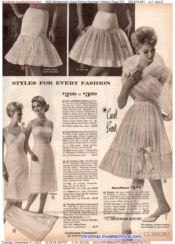 1962 Montgomery Ward Spring Summer Catalog, Page 233