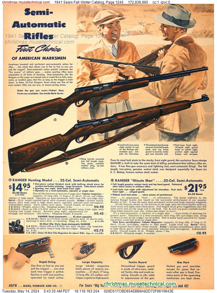 1941 Sears Fall Winter Catalog, Page 1245