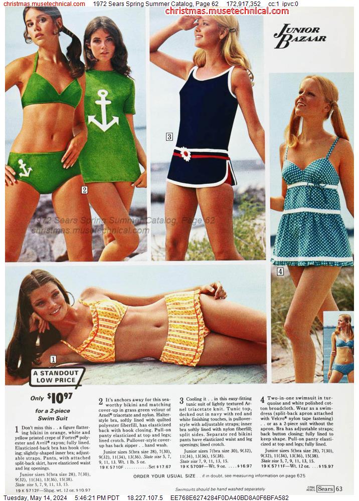 1972 Sears Spring Summer Catalog, Page 62