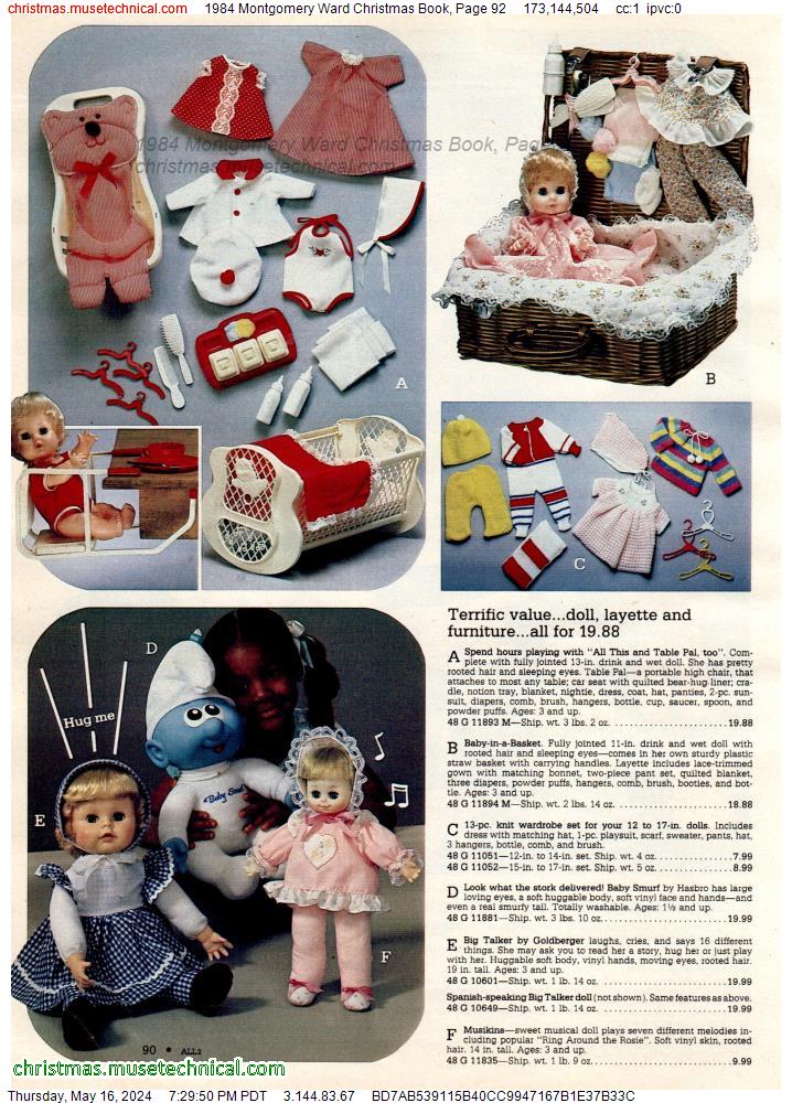 1984 Montgomery Ward Christmas Book, Page 92