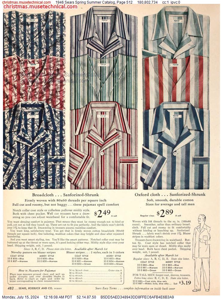 1946 Sears Spring Summer Catalog, Page 512