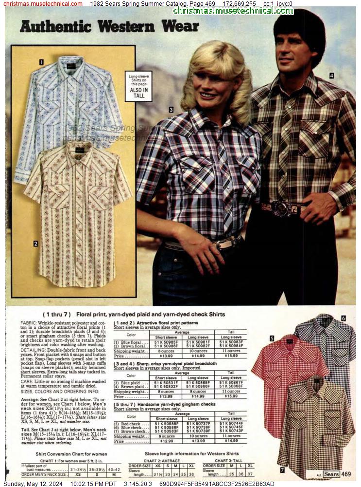 1982 Sears Spring Summer Catalog, Page 469
