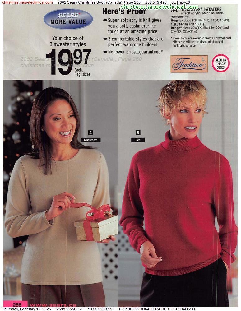 2002 Sears Christmas Book (Canada), Page 260