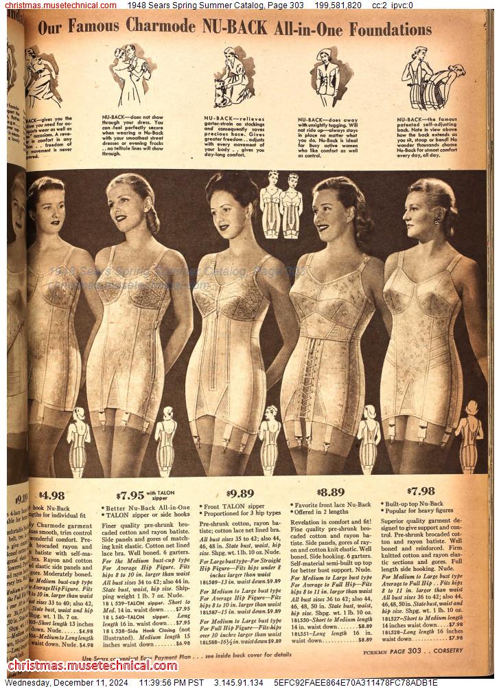 1948 Sears Spring Summer Catalog, Page 303