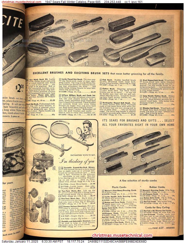 1947 Sears Fall Winter Catalog, Page 685