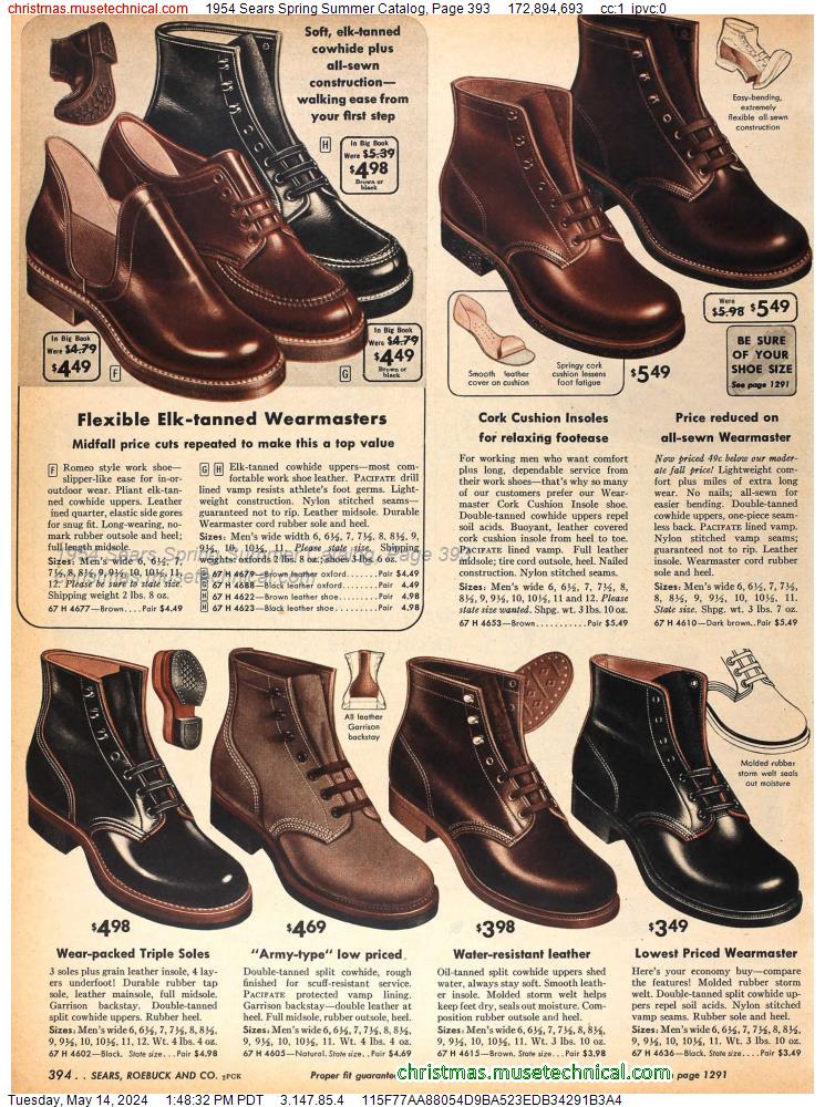 1954 Sears Spring Summer Catalog, Page 393