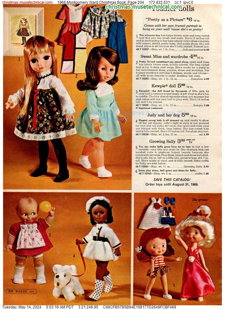 1968 Montgomery Ward Christmas Book, Page 204