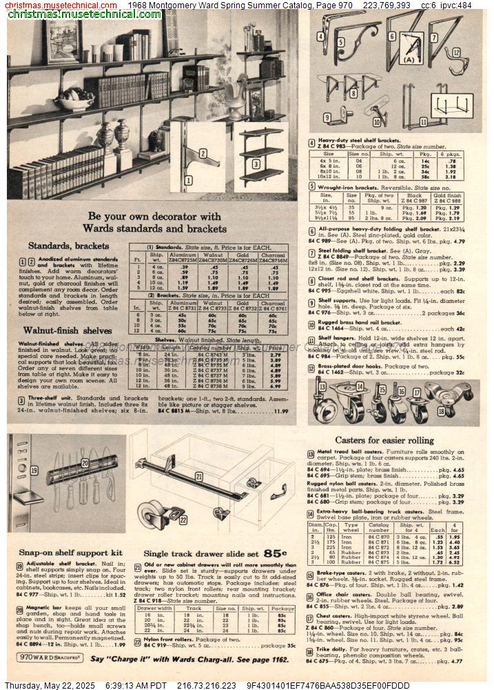 1968 Montgomery Ward Spring Summer Catalog, Page 970