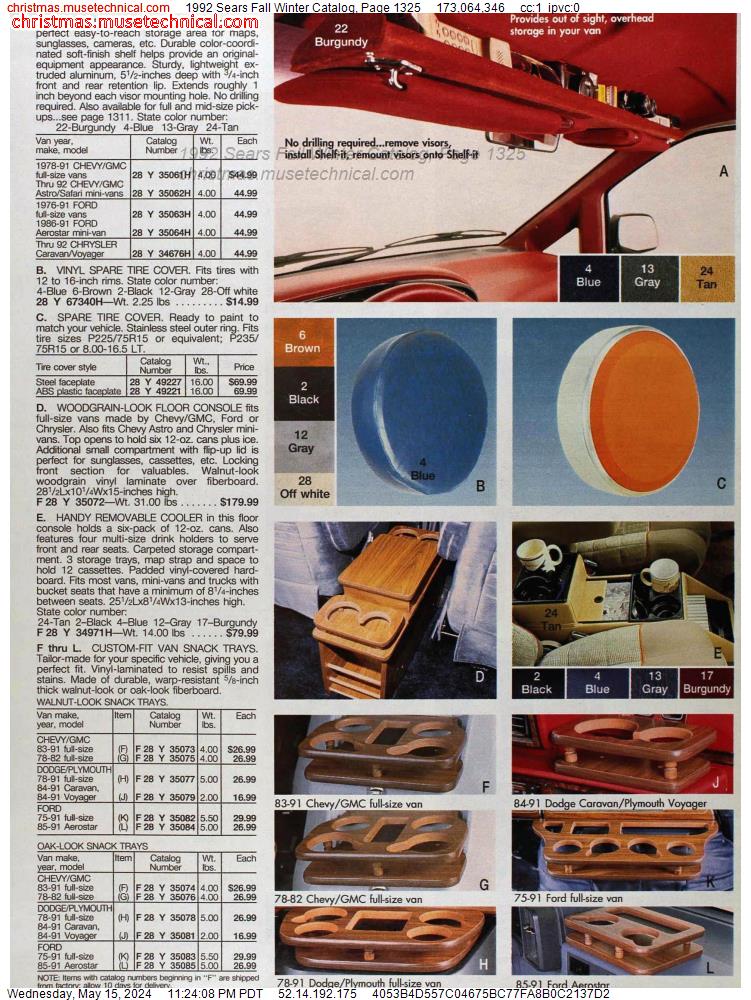 1992 Sears Fall Winter Catalog, Page 1325