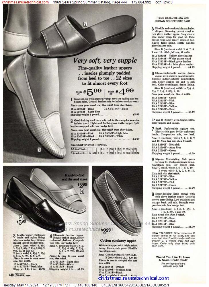 1969 Sears Spring Summer Catalog, Page 444