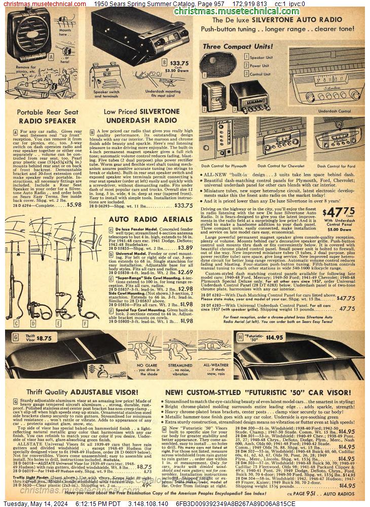 1950 Sears Spring Summer Catalog, Page 957