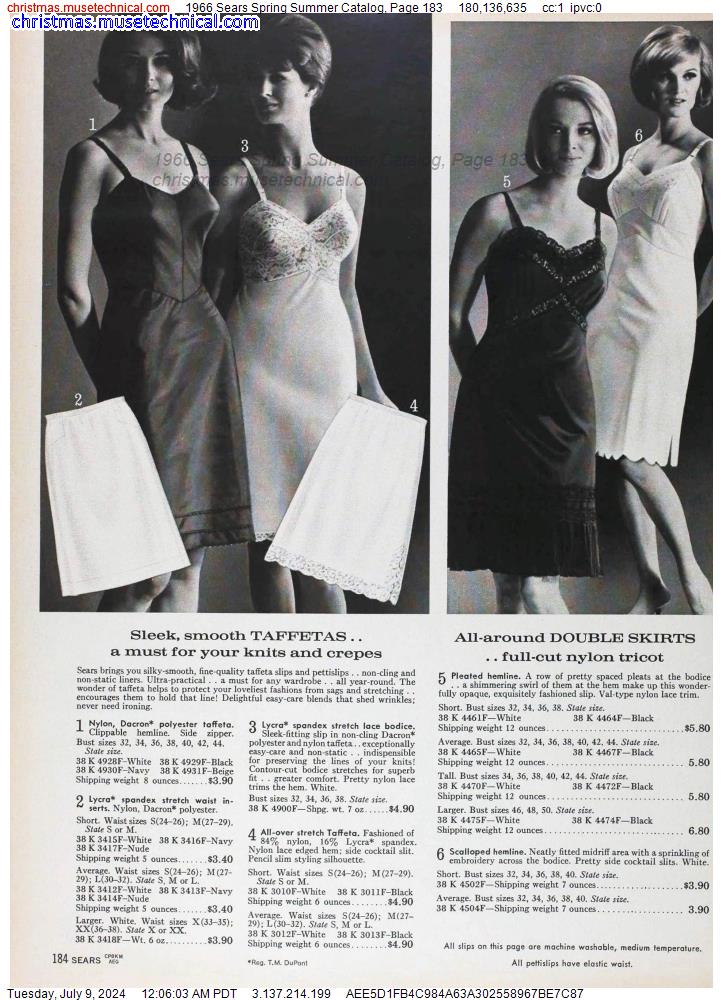 1966 Sears Spring Summer Catalog, Page 183