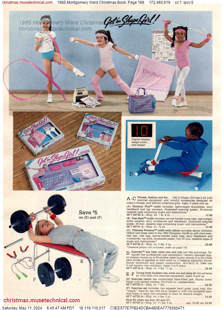 1985 Montgomery Ward Christmas Book, Page 198