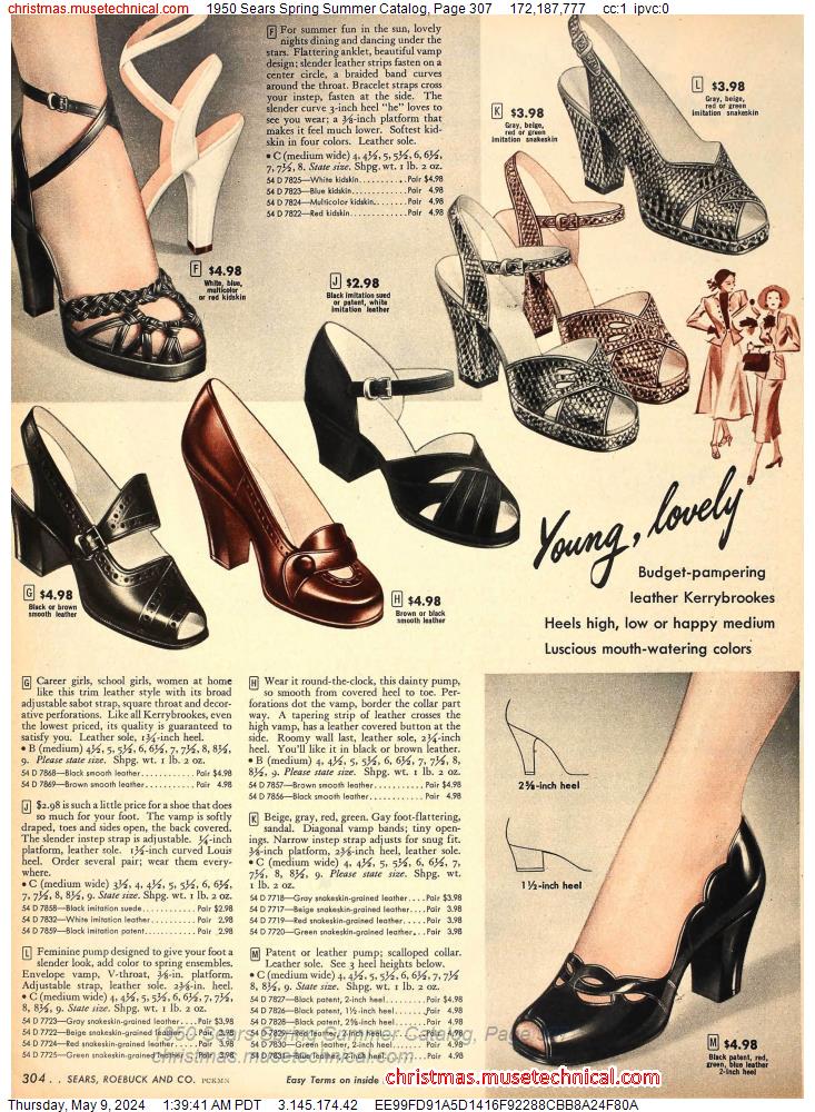 1950 Sears Spring Summer Catalog, Page 307